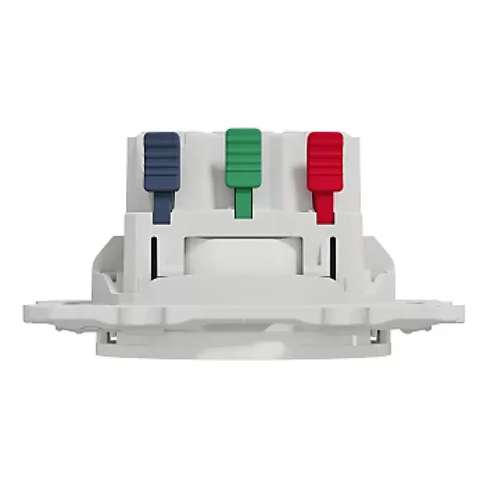 Schneider Electric Prise 2 pôles + terre affleurante connexion rapide Odace blanc