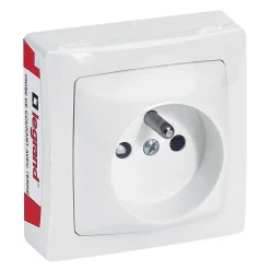 Legrand Prise En Saillie-Prise 2 pôles+terre ASL blanc