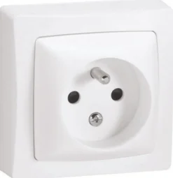 Legrand Prise En Saillie-Prise 2 pôles+terre ASL blanc