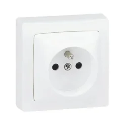 Legrand Prise En Saillie-Prise 2 pôles+terre ASL blanc