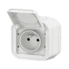 Legrand Prise Étanche-Prise 2 pôles+terre Plexo blanc
