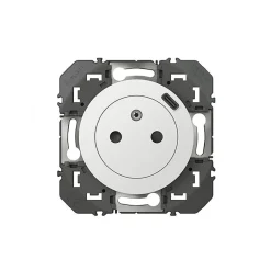 Legrand Prise Encastrable-Prise 2 pôles + terre + Prise USB-C Dooxie blanc carrée