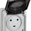Legrand Prise 2P+T 20A IP55 saillie Plexo gris
