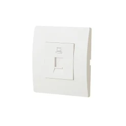 Prise Encastrable-Prise RJ45 encastrable blanc complet