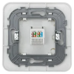 Jacobsen Prise Encastrable-Prise RJ45 éthernet Kennet blanc complet