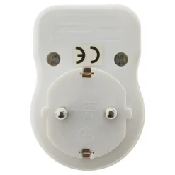 Zenitech Prise Schuko 16A + interrupteur - Blanc -