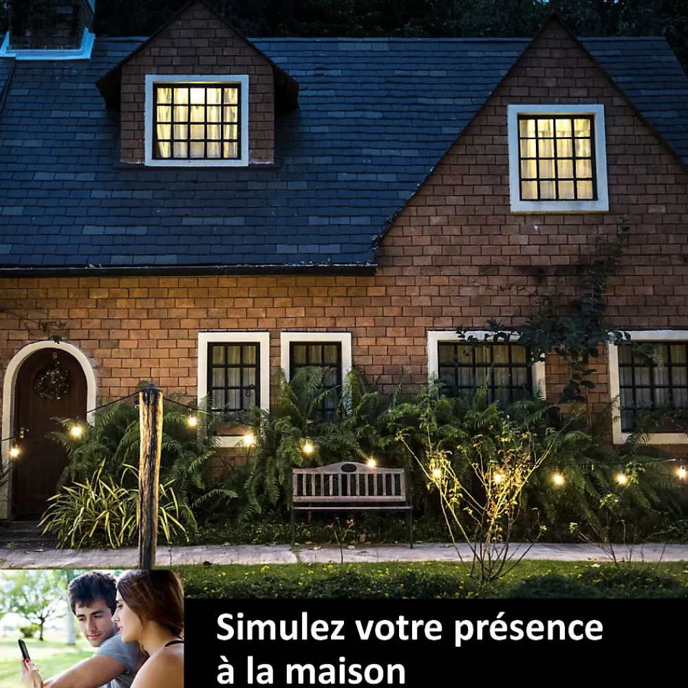 Kyf 4 Prises encastrées 3000W & Ports USB-A + USB-C Wifi + Suivi de consommation