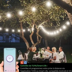 Kyf 2 Prises Extérieures 3680W connectées Wifi + suivi consommation