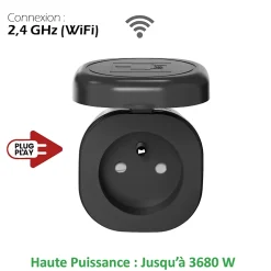 Kyf 2 Prises Extérieures 3680W connectées Wifi + suivi consommation
