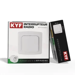 Kyf Commande De L'Éclairage-3 Prises intérieures 3680W connectées Wifi+ 3 Interrupteurs ON/OFF