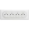 Legrand 4 prises 2 pôles+terre Céliane blanc