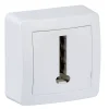 Schneider Electric Prise téléphone complète saillie Alréa blanc
