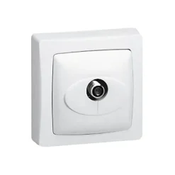Legrand Prise En Saillie-Prise télévision SAT type ''F'' ASL blanc en saillie.