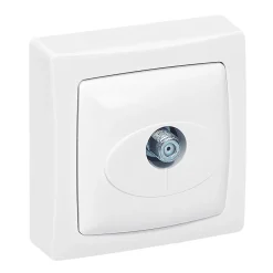 Legrand Prise En Saillie-Prise télévision SAT type ''F'' ASL blanc en saillie.