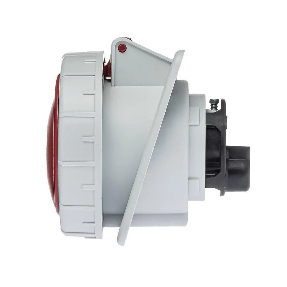 Ide Interrupteur Étanche-Prise Triphasé 32a 3p+t - 4 Broches - Encastrable Sur Coffret - étanche Ip67 -