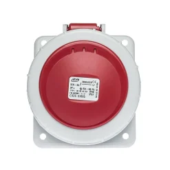 Ide Interrupteur Étanche-Prise Triphasé 32a 3p+t - 4 Broches - Encastrable Sur Coffret - étanche Ip67 -