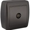 Solera Boite D'Encastrement-Prise TV en saillie - Noir graphite -