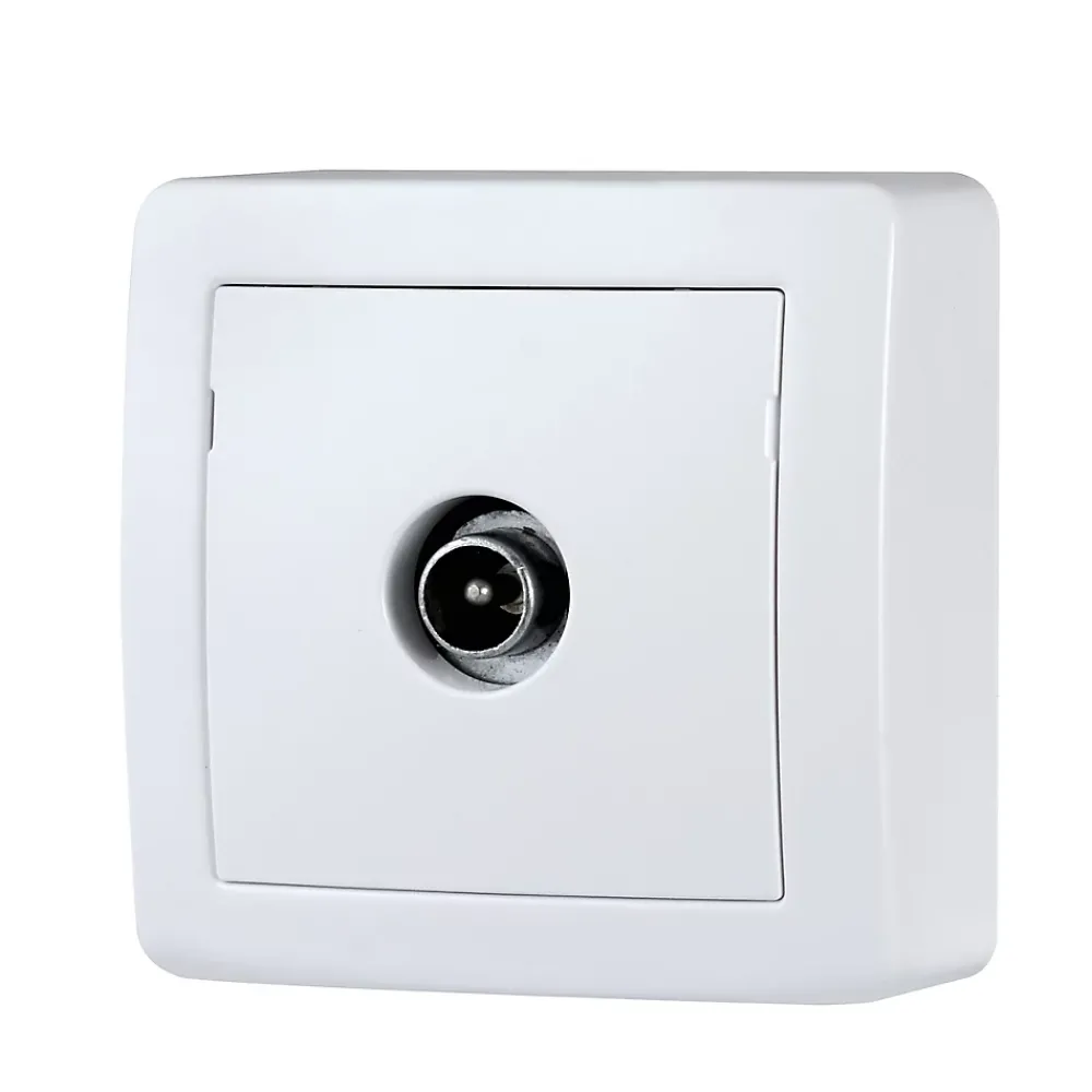 Schneider Electric Prise TV simple complète saillie Alréa blanc