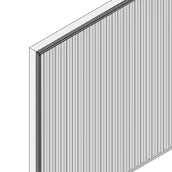 Le Profileur Français Profilé-Profil acier pour bardage et parement U XL45 noir mat L.2,3 m