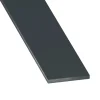 CQFD Profilé-Profilé plat aluminium laqué anthracite 30 x 2 mm, L. 2,5 m