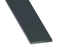 CQFD Profilé-Profilé plat aluminium laqué anthracite 30 x 2 mm, L. 2,5 m
