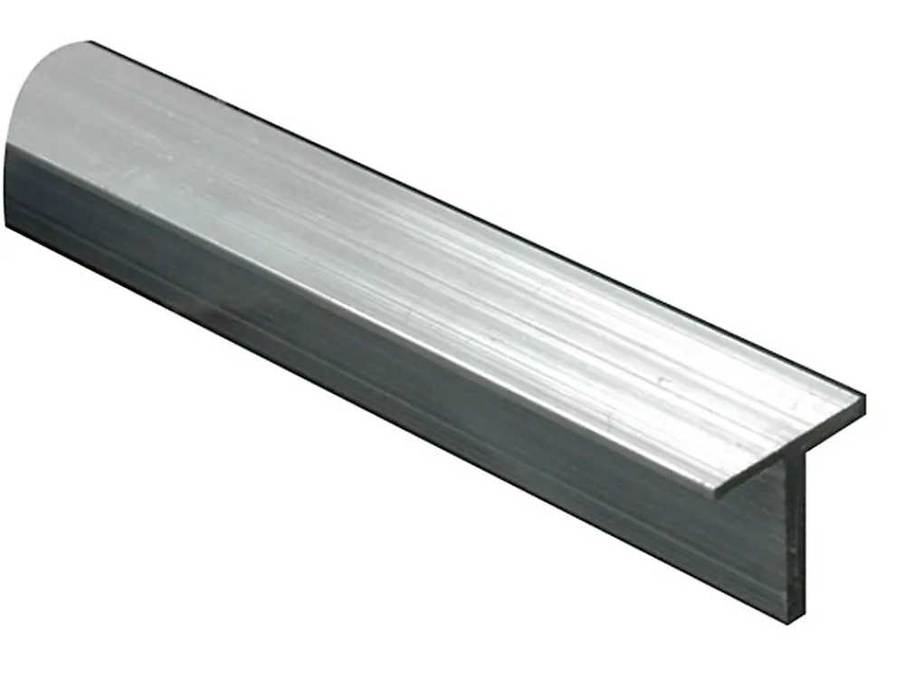 Profilé T aluminium brut 15 x 15 mm, 1 m