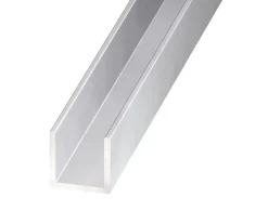 Profilé-Profilé U aluminium anodisé 20 x 22 x 20 x 1.5 mm, 2 m