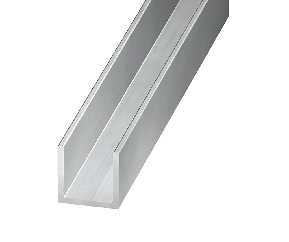 Profilé U aluminium brut 10 x 20 x 10 mm, 2 m