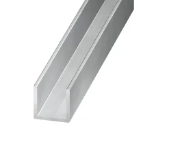 Profilé-Profilé U aluminium brut 10 x 20 x 10 mm, 1 m