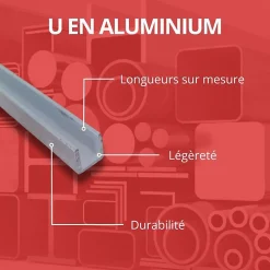 Comment Fer Profilé u aluminium 30x30 ep 3 mm, Longueur : 3 metres -