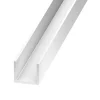 CQFD Profilé U PVC blanc 6,2 x 8,7 x 6,2 mm, 1 m