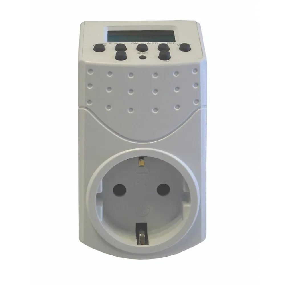 Chacon Prise Étanche-Programmateur digital Schuko 1800W -