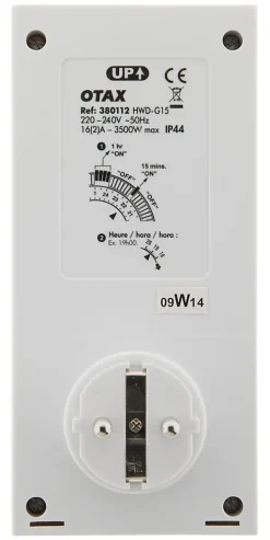 Zenitech Programmateur extérieur Schuko IP44 48 programmes -