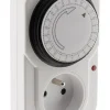 Otio Prise Étanche-2 programmateurs mécaniques + voyant 3500W