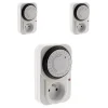 Otio Prise Étanche-3 programmateurs mécaniques + voyant 3500W