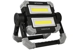 Maximus Projecteur de chantier portatif rechargeable M-WKL-021 - 2x500lm
