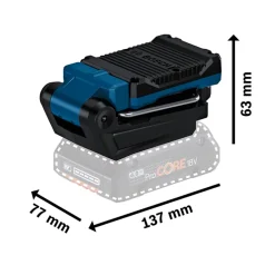 Bosch Lampe Torche-Projecteur de chantier sans fil GLI 18V 800 lm (sans batterie)