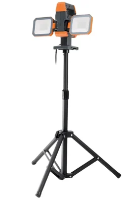 Zenitech Projecteur Et Lampe De Chantier-Projecteur de chantier sur trépied 2x15W 2500lm IP54