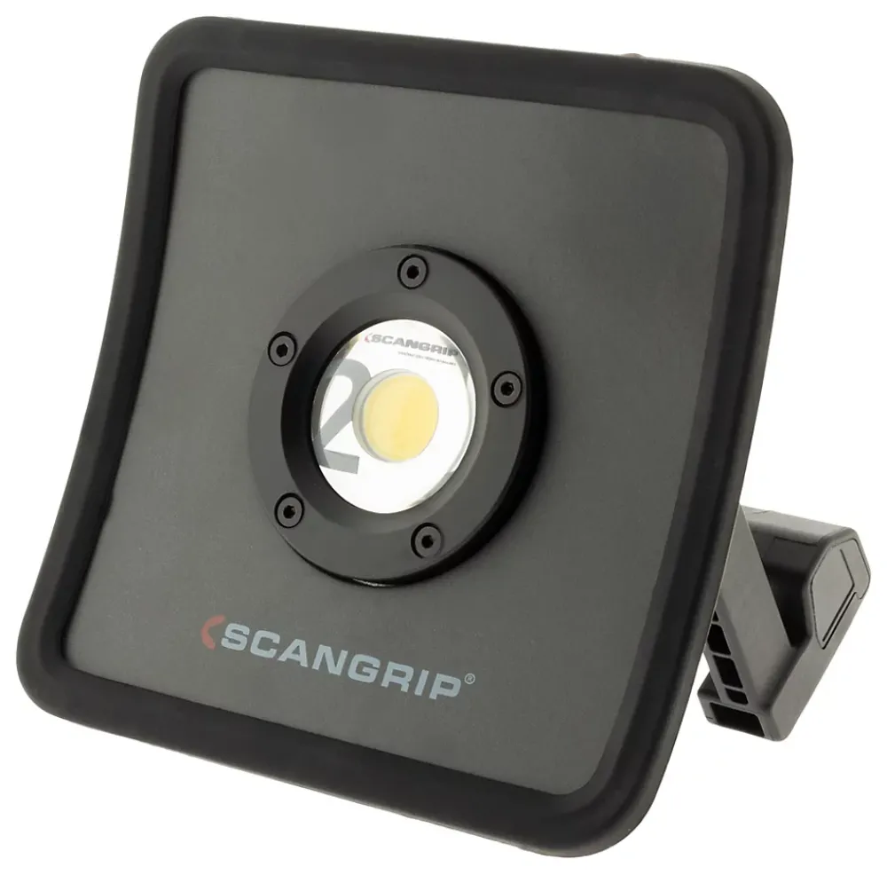 SCANGRIP Projecteur NOVA R rechargeable ultra compact - jusqu'à 2000 lumens - technologie LED COB. 20H d'autonomie - Certifié IP67