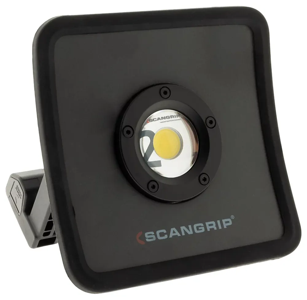 SCANGRIP Projecteur NOVA R rechargeable ultra compact - jusqu'à 2000 lumens - technologie LED COB. 20H d'autonomie - Certifié IP67