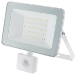 Zenitech Projecteur Et Lampe De Chantier-PROJECTEUR SENSOR 50W 5000LM IP44 BLANC