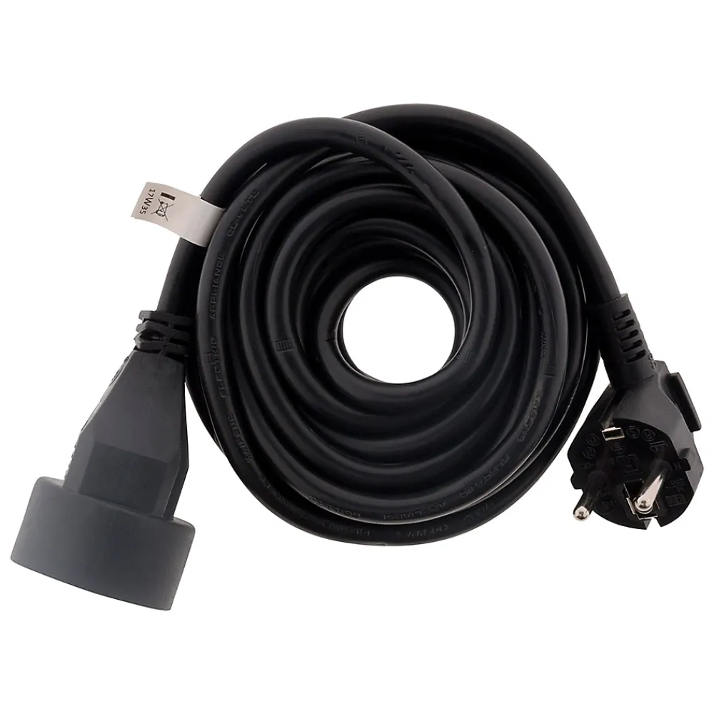 Zenitech Prolongateur 16A HO5VV-F 3G1,5mm² - noir 5m -