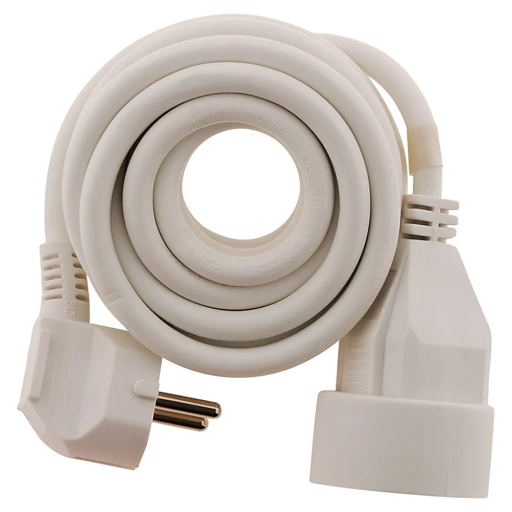 Zenitech Rallonge Électrique-Prolongateur 16A 2P+T blanc 5m