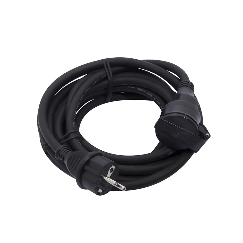 Chacon Rallonge Électrique-Prolongateur HO7RN-F 3 x 1,5mm² - 5m - noir -