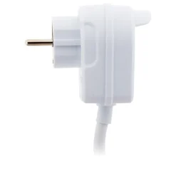 Zenitech Rallonge Électrique-Prolongateur HO5VV-F 3m avec prise gigogne - Blanc -