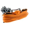 Zenitech Rallonge Électrique-Prolongateur jardin 2x1,5mm² 25m - Orange -