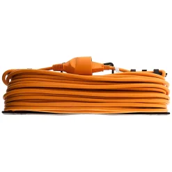 Zenitech Rallonge Électrique-Prolongateur jardin 2x1,5mm² 25m - Orange -