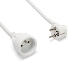 Velamp Enrouleur Électrique-Prolongateur 5 mètres, 16A H05VV-F3G1.5MM2, NF,CE