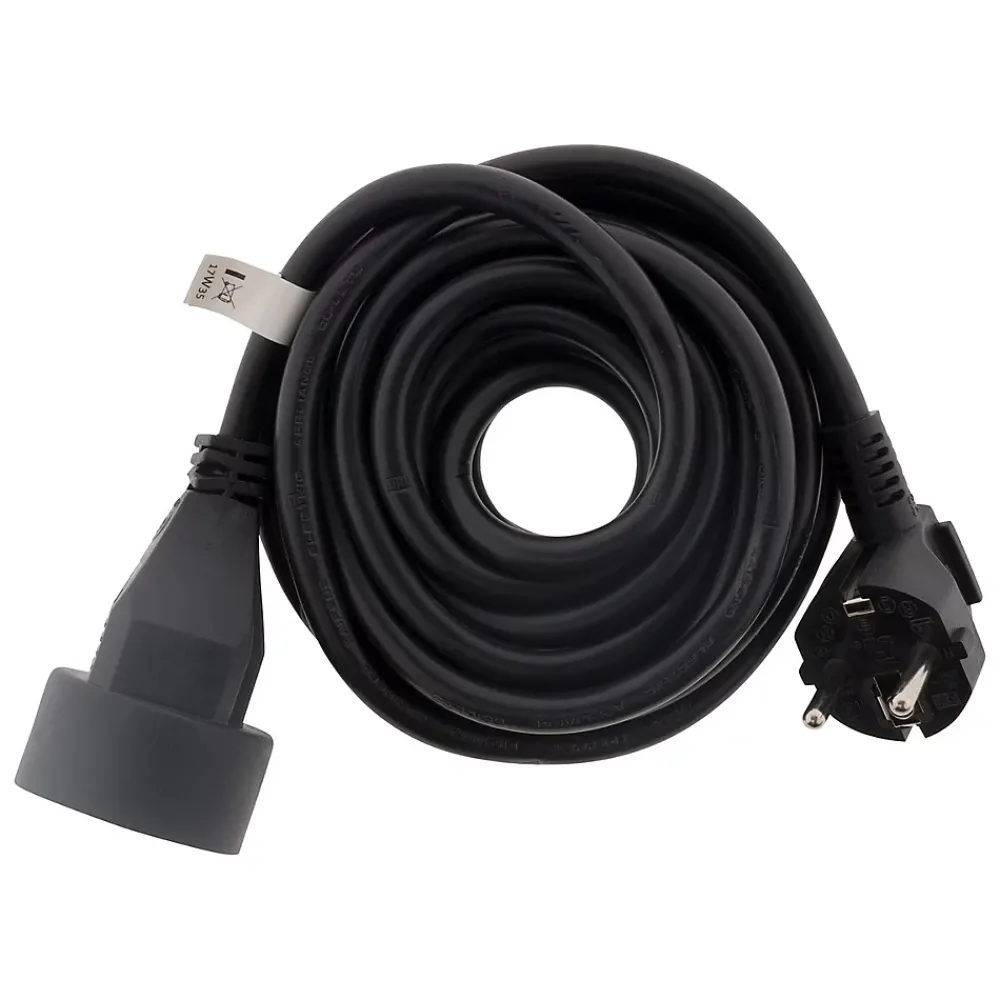 Zenitech Rallonge Électrique-6 prolongateurs 16A 2P+T noir 10m