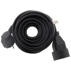 Zenitech Rallonge Électrique-6 prolongateurs 16A 2P+T noir 10m